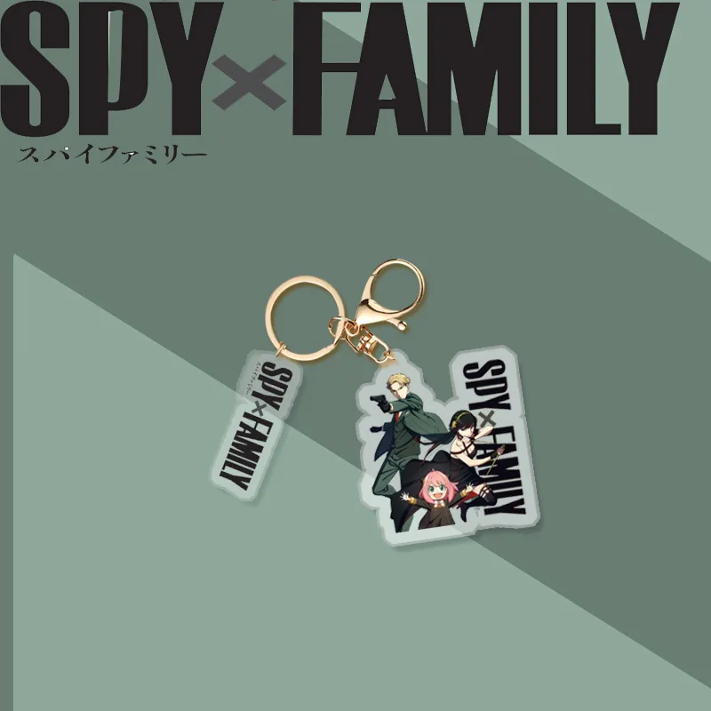 

Anime SPY X FAMILY Keychain Cute Acrylic Cartoon Figure Pendant Keyrings Double Sided Key Holder Jewelry Women Men Birthday Gift