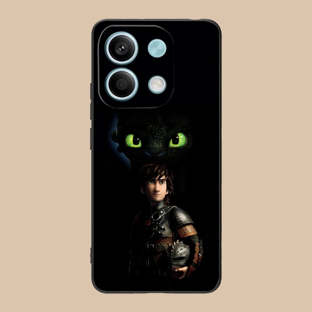 HTTYD беззубистый Чехол для мобильного телефона с драконом для Xiaomi Redmi 13 13C 12 12C 10 10C A1 A2 A3 Plus 5G черный чехол для телефона (art.: 3920c970cb52b) - 3920c970cb52b