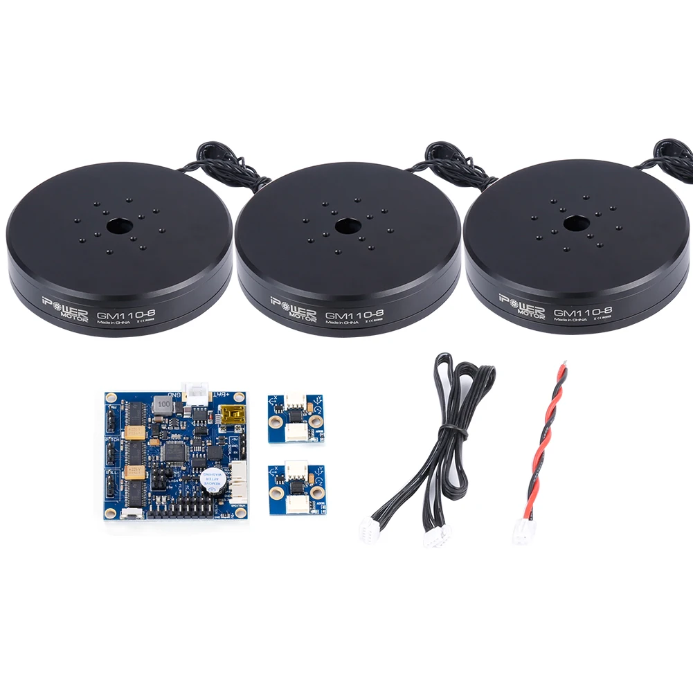

iFlight iPower GM110-8 Brushless Gimbal Motor Turntable of Airborne Lidar Pod / UAV pod motor Combo Set W/ Alexmos 32BIT BGC set