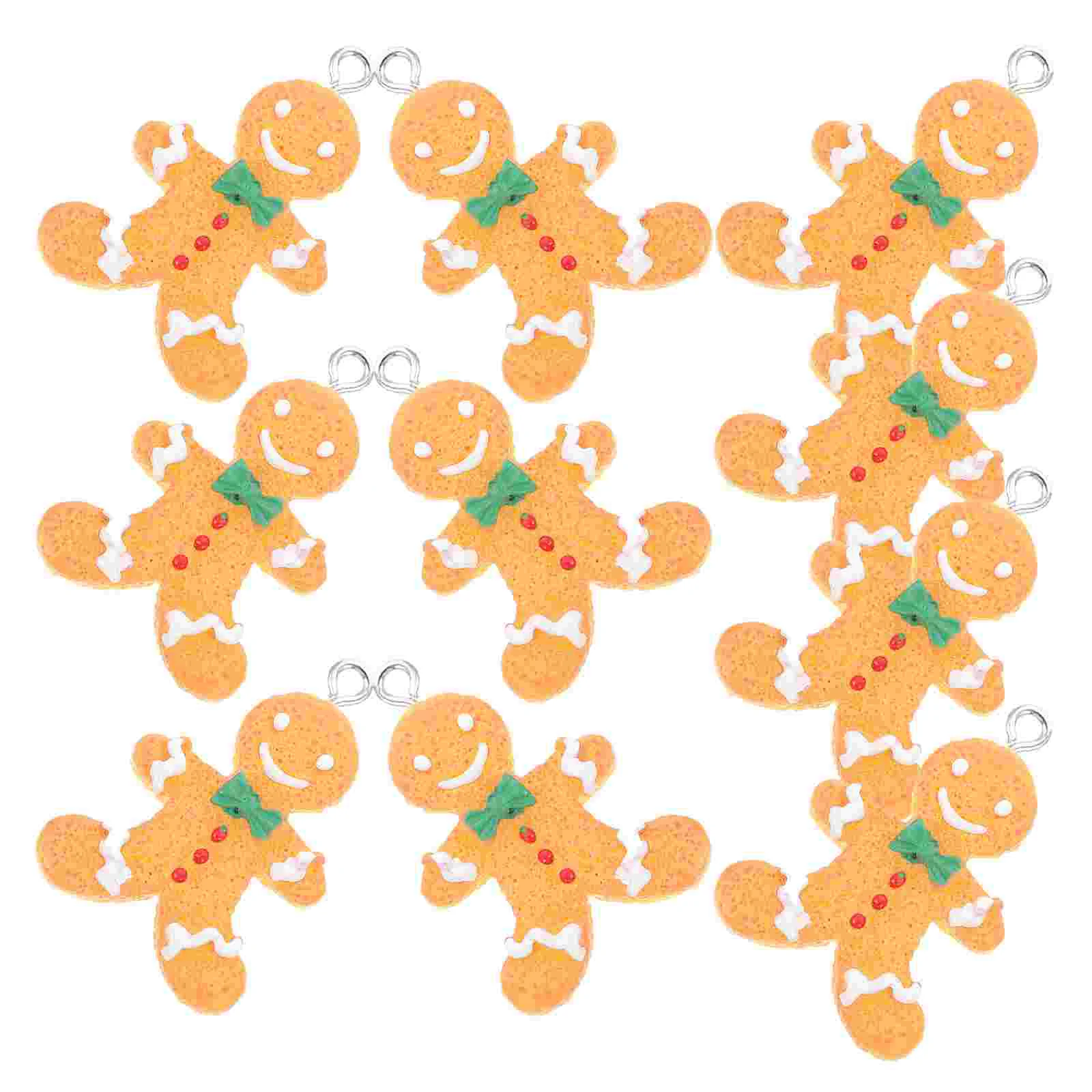 

Pendant Diy Jewelry Making Accessories Charms Christmas Supplies Charm Key Manparty Fillers Gingerbread Ring Cute Stocking