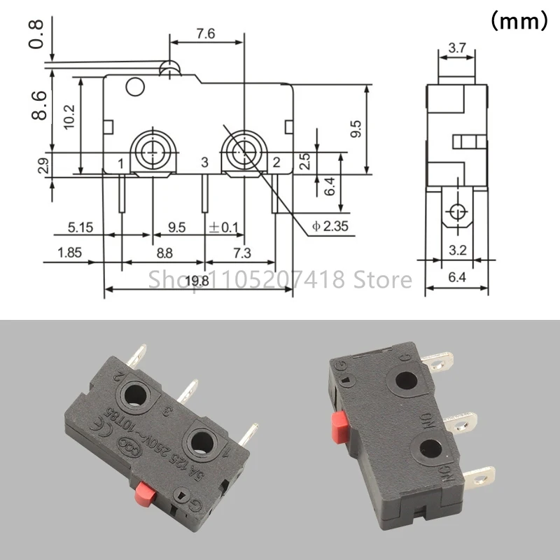 

Микропереключатели KW11 KW12 10 шт.
