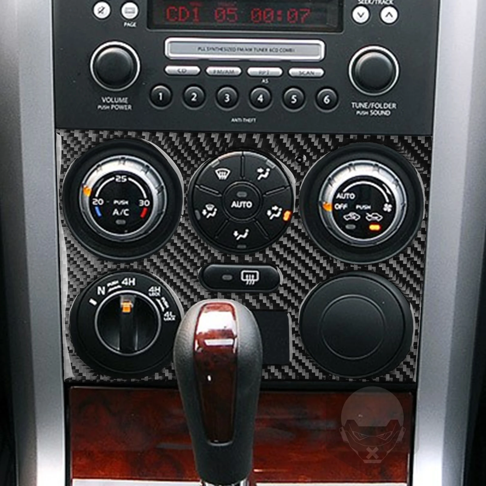 Для Suzuki Grand Vitara 2006-2013 автомобильные аксессуары из настоящего углеродного волокна