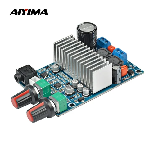 AIYIMA TPA3116 Subwoofer amplificador Placa TPA3116D2 Amplificadores de áudio 100W Saída de baixo DC12-24V