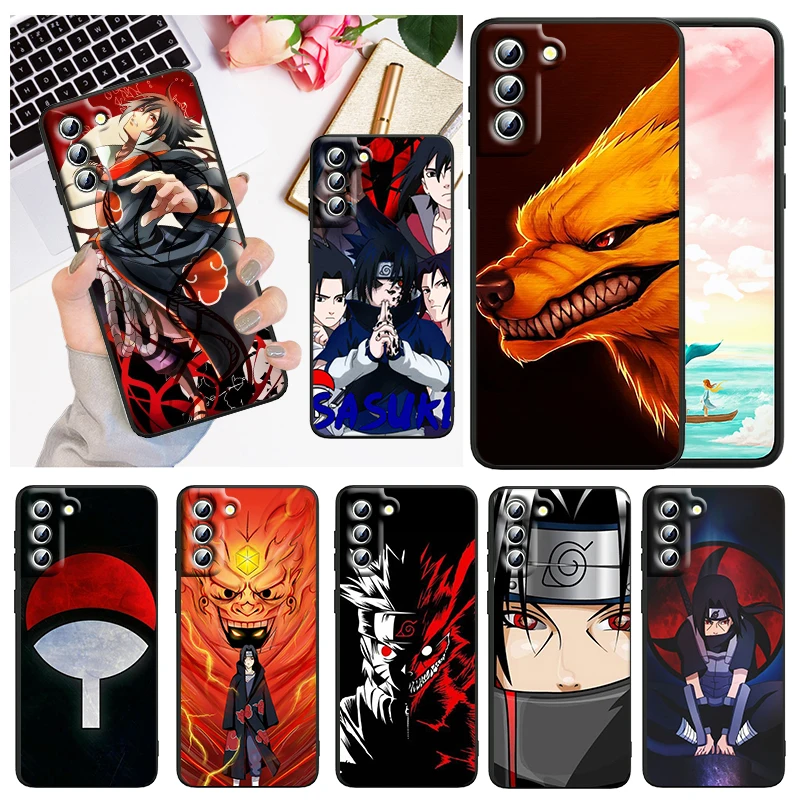 

Dark Naruto Anime For Samsung Galaxy S22 S21 S20 FE Ultra Pro Lite S10 5G S10E S9 S8 Plus Black Soft Capa Phone Case