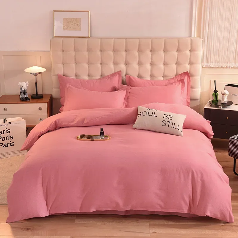 2024 новый легкий роскошный однотонный комплект из четырех предметов утолщенного