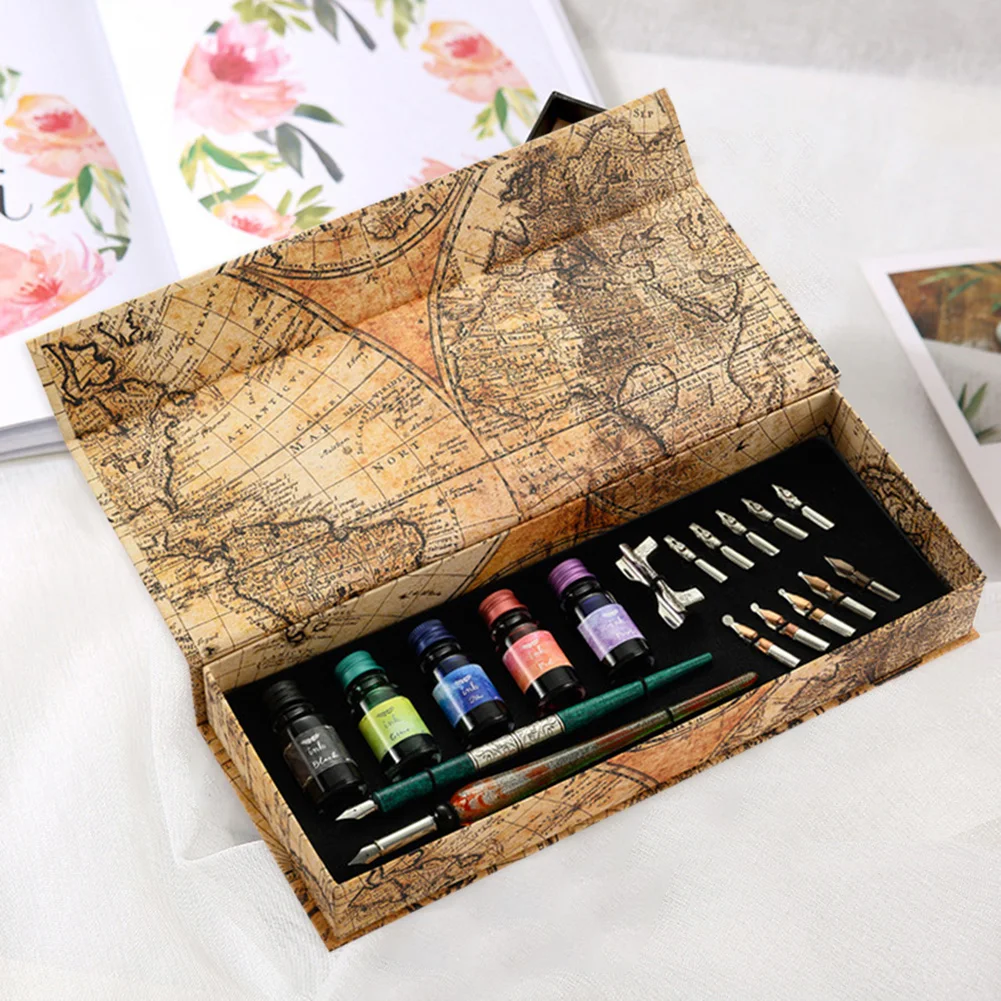 

Wood Manga Calligraphy Dip Pen Holder for Lettering Sketching Drawing Fountain Pens Stationery Writing Supplies