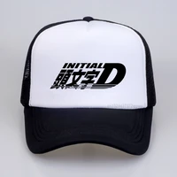 anime japanese initial d tau man chi d baseball cap fashion unisex snapback hats outdoor casual adjustable hats