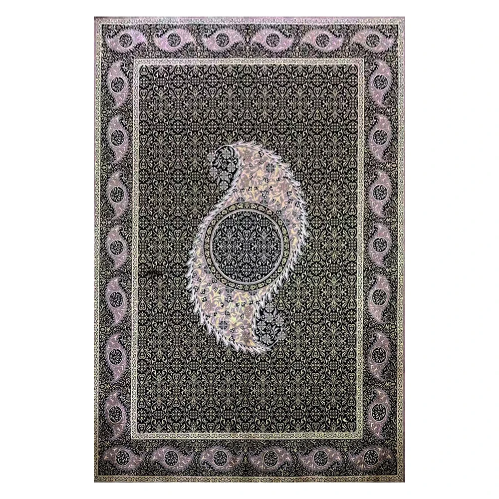 

Silk Rug Home Decor Handmade Turkish Silk Carpet for Living Room Size 5.5'X8'