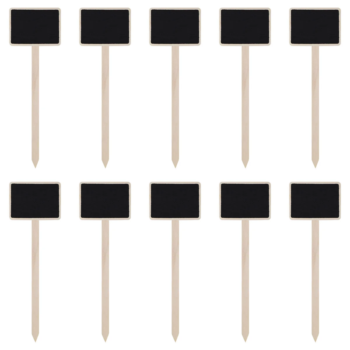 

ULTNICE 10 PCS Durable Mini Wooden Chalkboard Creative Blackboard Signs Garden Flowers and Plants Tags House Decorations