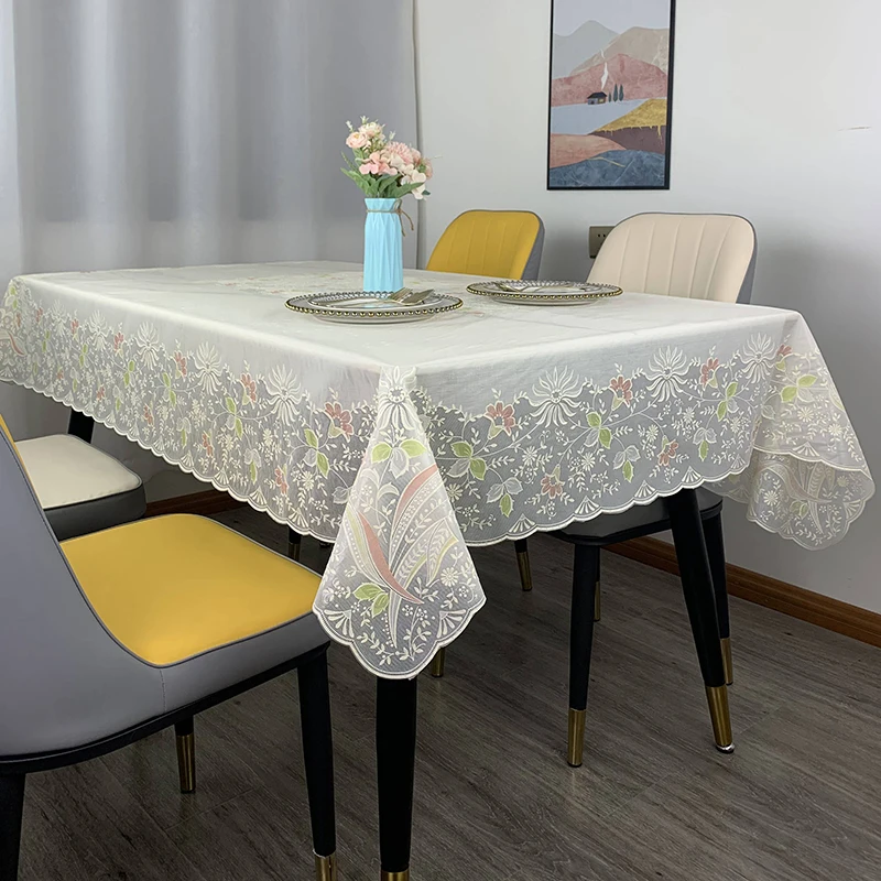 

Скатерть из ПВХ в европейском стиле, домашняя Водонепроницаемая скатерть для чайного столика с защитой от ожогов
