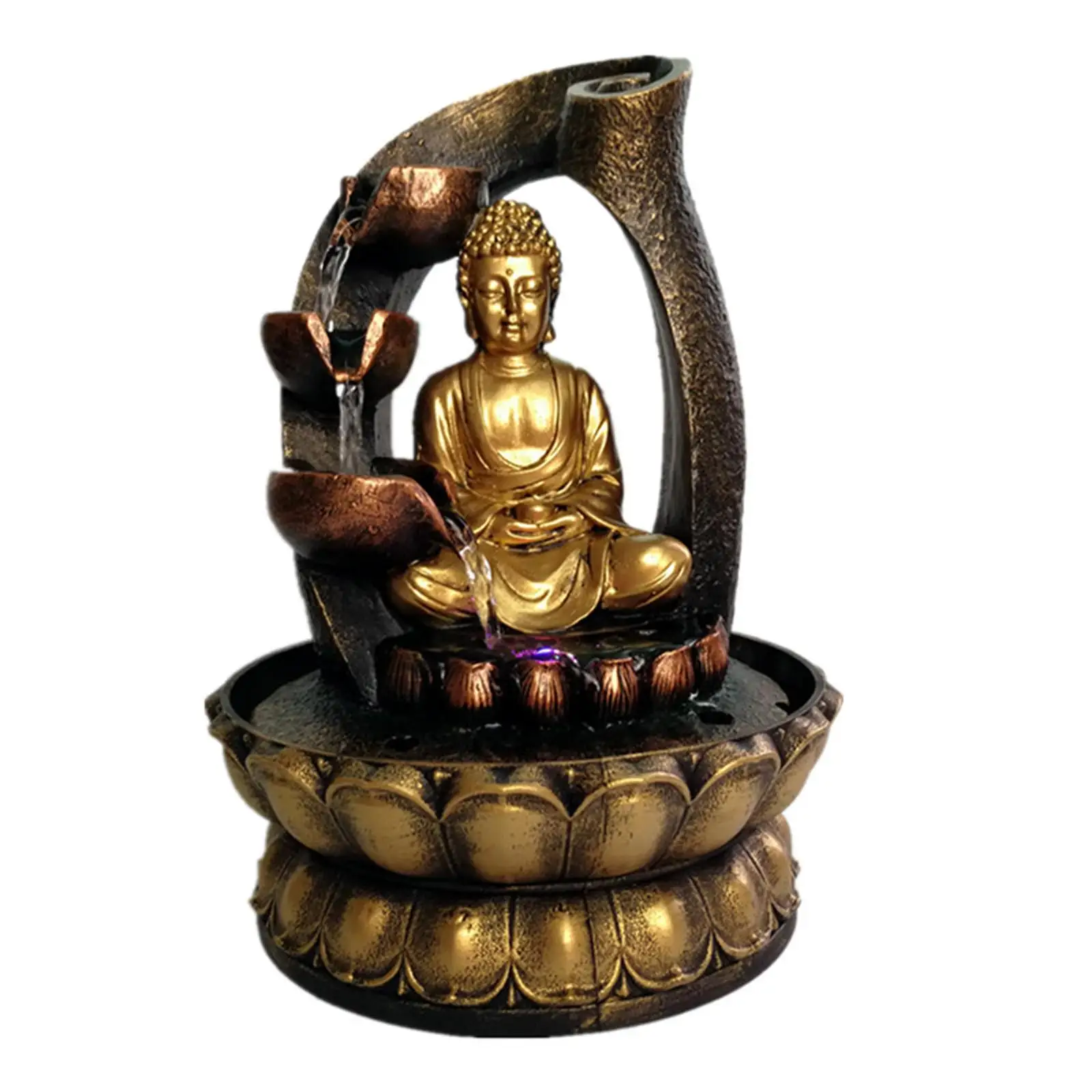

Buddha Tabletop Water Fountain for Decor Decorative with LED