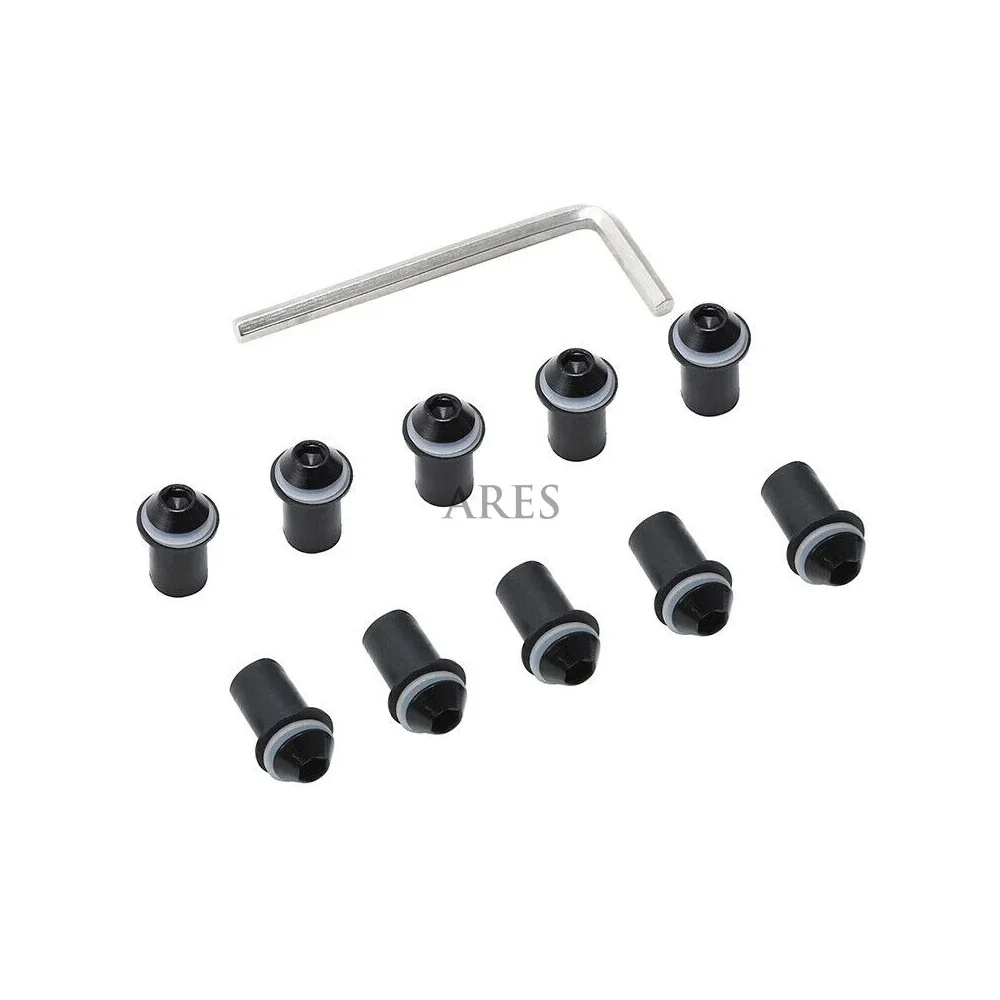 10 шт. 5 мм комплект болтов для лобового стекла Yamaha MT09 MT-07 YZF R1 R6 R3 R25 FZ16 Fz1 FZ8 FZ6 MT03 Tmax xmax