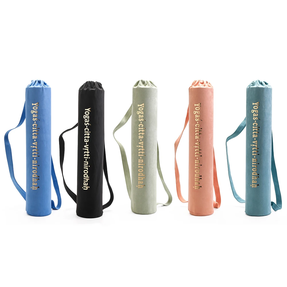 

Yoga Mat Sling Shoulder Carrier Bag Professional Exercise Pilates Pad Suede Storage Backpack Personality Gym Bag