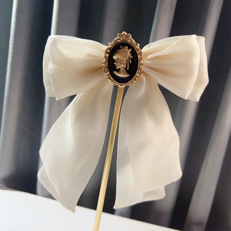 

Ribbon Bowknot Brooch Bowtie Necktie for Girls Women Fashion Clothing Accessory Drop Shipping