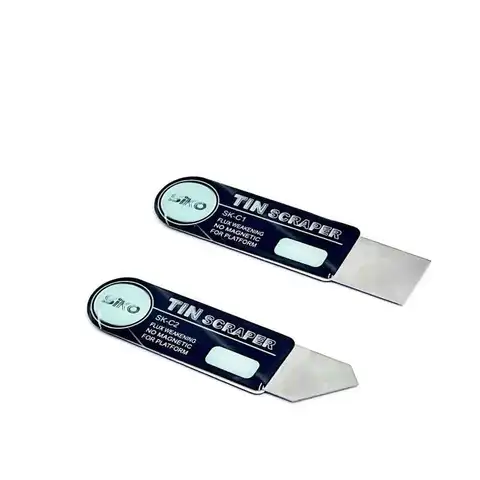 Ультратонкий 0,2 мм оловянный шпатель, скребок для реболлинга BGA, ремонт мобильного телефона, лезвие для удаления клея для трафарета BGA, ручные инструменты для реболлинга