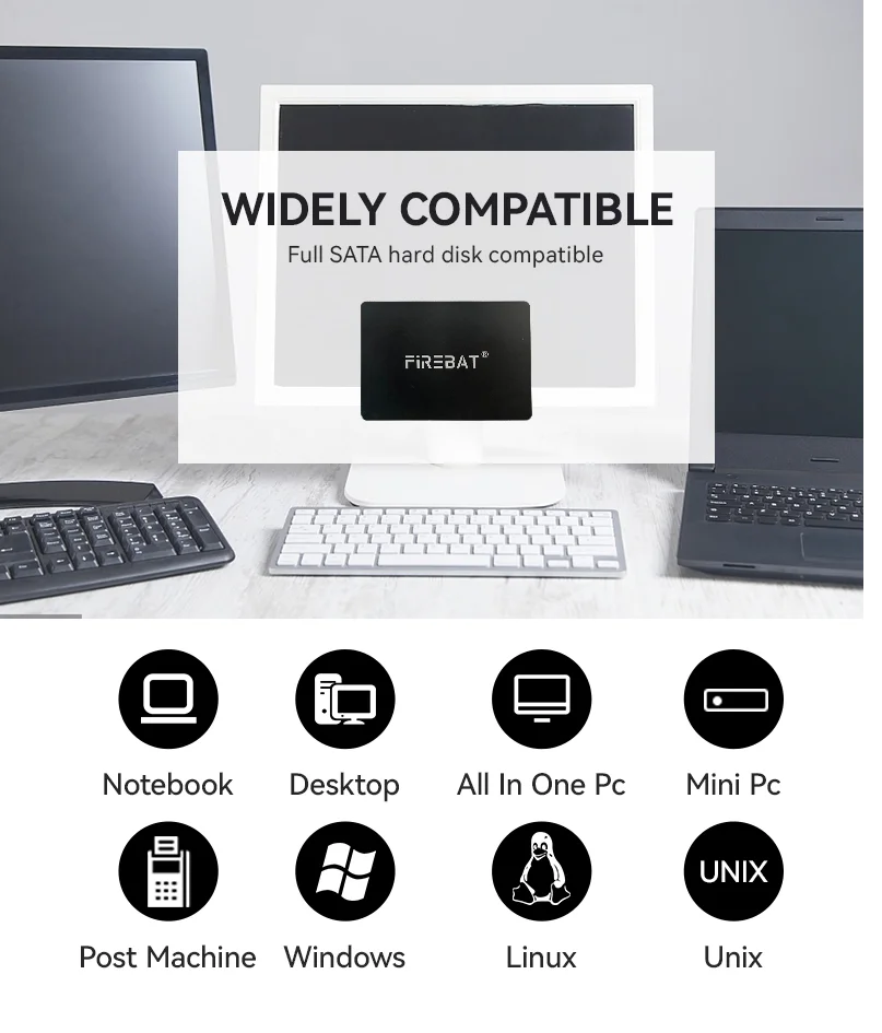 SSD-накопитель FIREBAT SATA3 256 ГБ 512 1 ТБ 2 5 дюйма