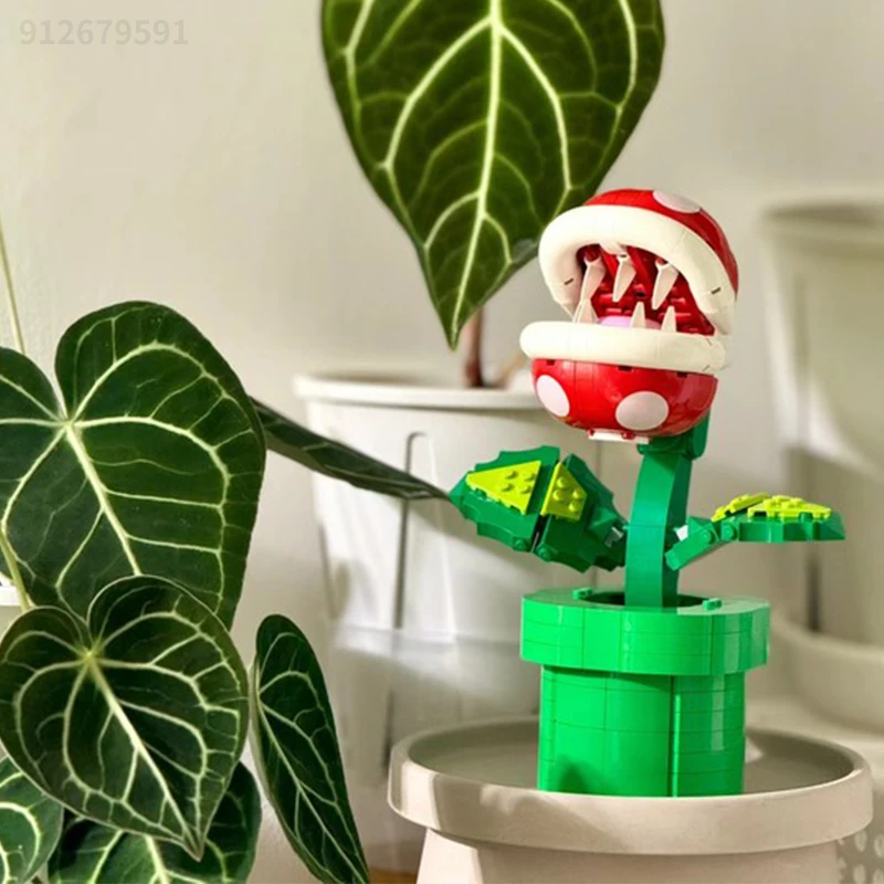 Набор разноцветных строительных блоков из 540 предметов модель пиранаи для