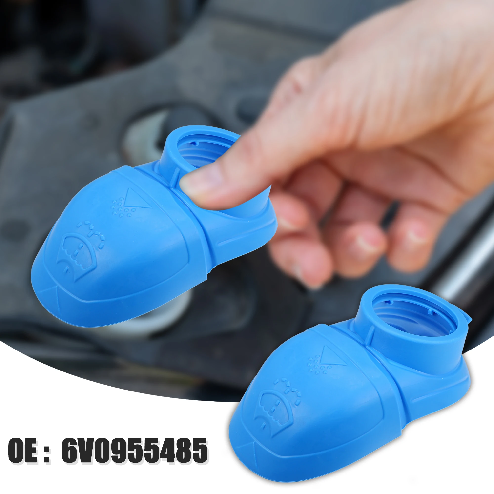 

X Autohaux 6V0955485 6V0 955 485 Windshield Washer Fluid Reservoir Bottle Tank Cap for Skoda Octavia 2020 2021 2022 2023 1-4Pcs