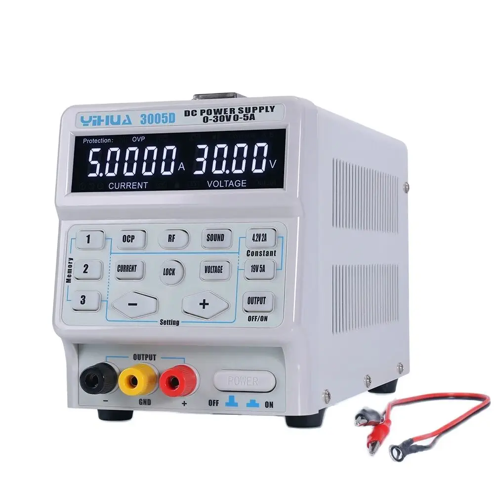 Источник питания YIHUA 150 Вт 3005D 5A 30 В постоянного тока регулируемый лабораторный