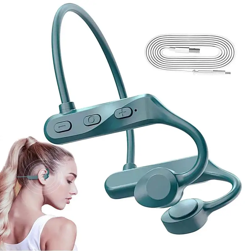 

Bone Conducting Headset Lightweight Blue Tooth 5.0 Sports Headset Sweatproof Wireless Earphones For Running Cycling Hiking Gym