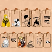 banana fish phone case for iphone 11 12 13 mini pro xs max 8 7 6 6s plus x 5s se 2020 xr clear case