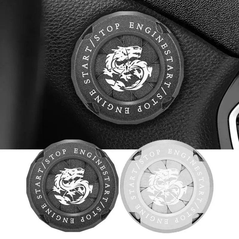 

Rotary Push To Start Button Cover Car Interior Accessories Cool Gifts For Men Car Engine Decoration Sticker For Most Vehicles