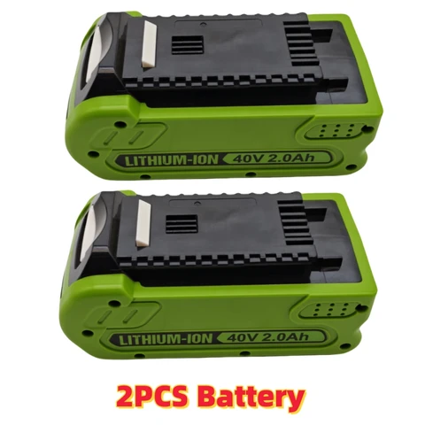 ❤️️ Для литиевой аккумуляторной батареи Green Walker 40 В, 2,5 Ач: совместим с триммером 29462/29472 и газонокосилкой G-MAX; ✅