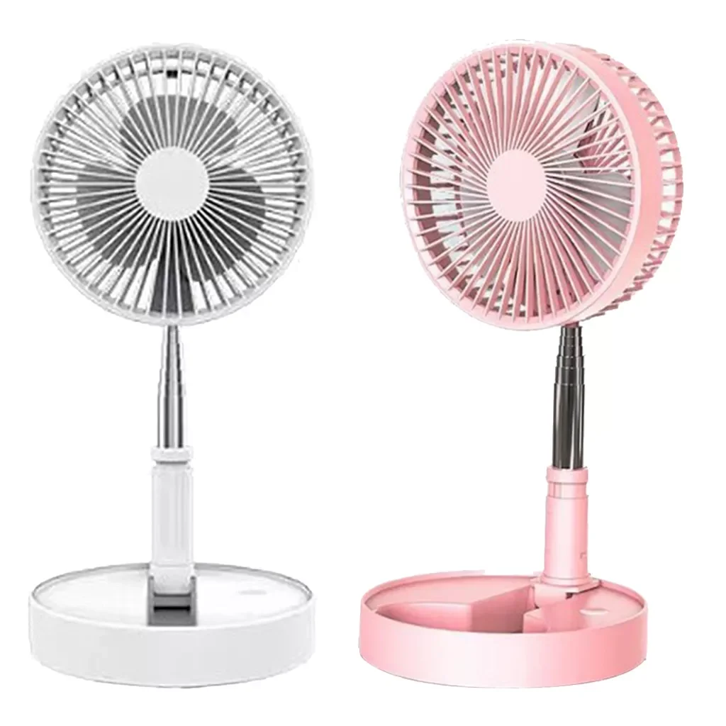 

Folding Pedestal Portable Standing Fan Mini Quiet Fan Office Fishing Camping