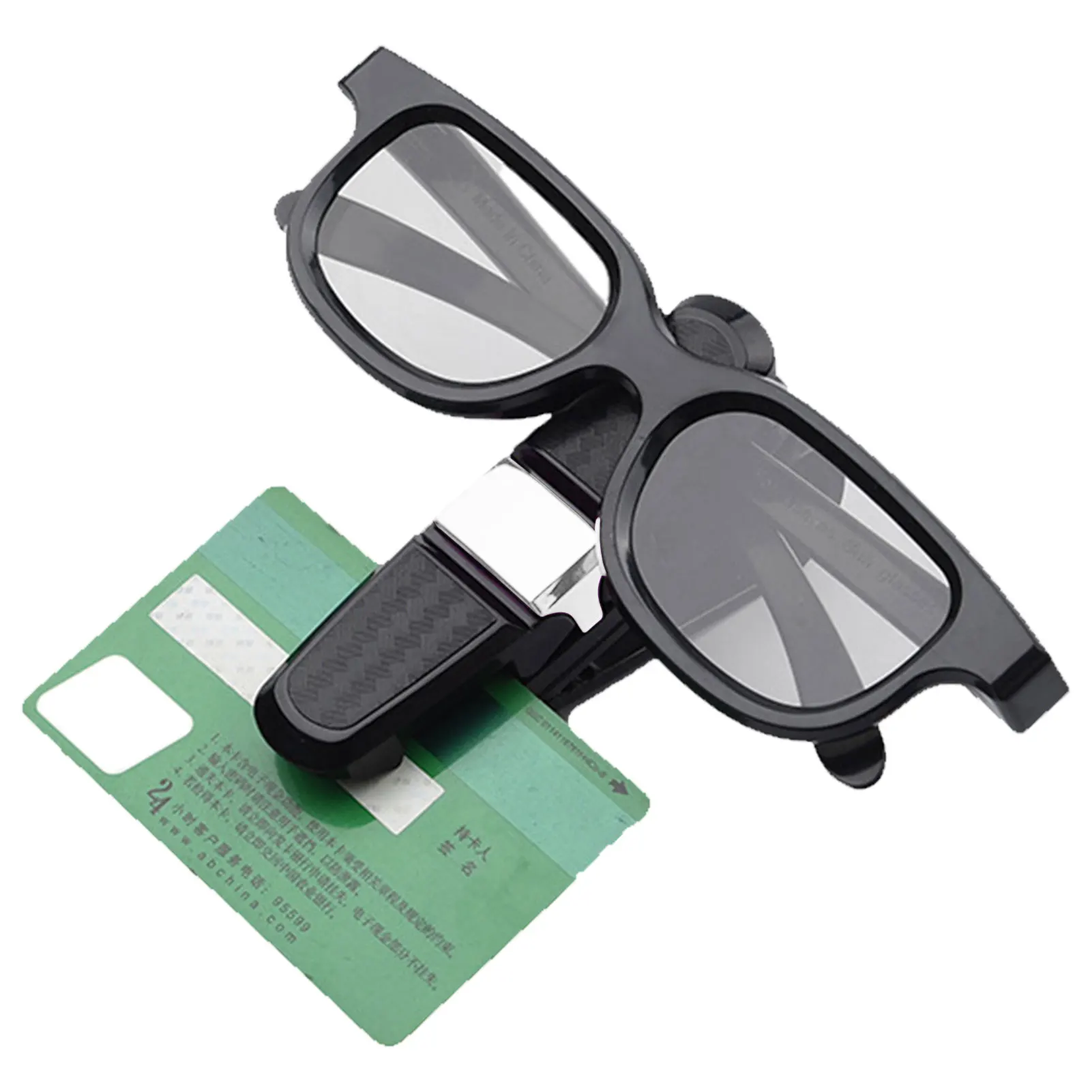 

Car Sunglass Holder Car Glasses Clip Sunglasses Holder For Car Sun Visor Eyeglass Mount With Double-Ends Ticket Card Clip