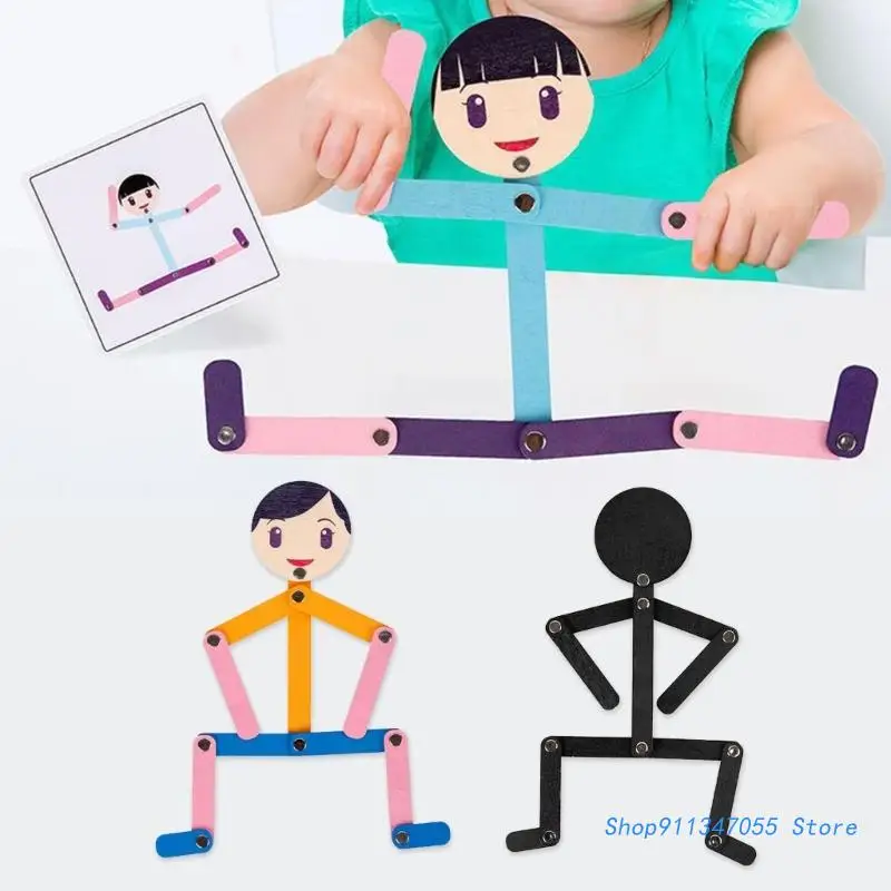 

Игрушка-пазл Мужская деревянная с 24 двусторонними картами