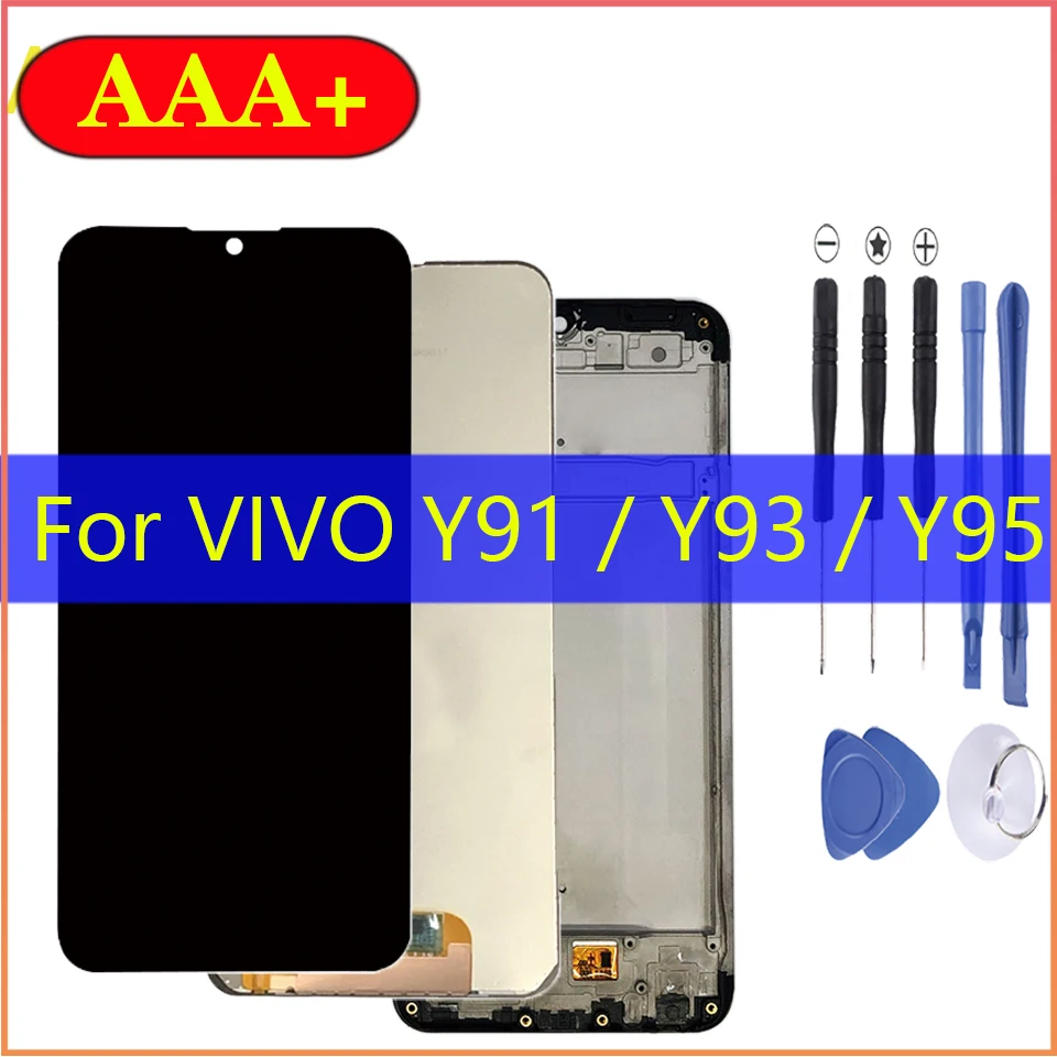 

AAA Quality For vivo Y91 Y93 Y95 LCD display with Frame Digitizer Assembly Parts reemplazo Screen replacement
