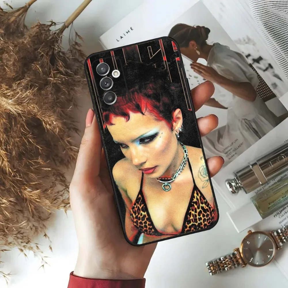 Чехол для телефона Halsey The End Samsung S24 23 22 30 21 10 9 Ultra Plus Lite FE 5G черный мягкий чехол