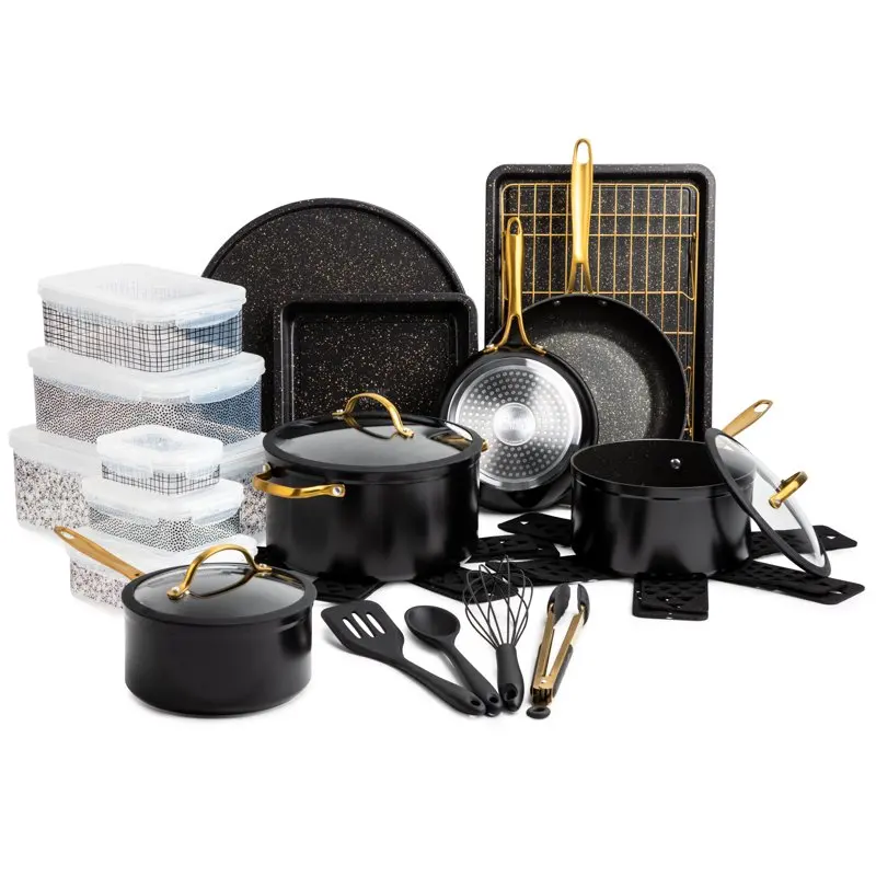 

Cookware & Bakeware Nonstick Set, Black