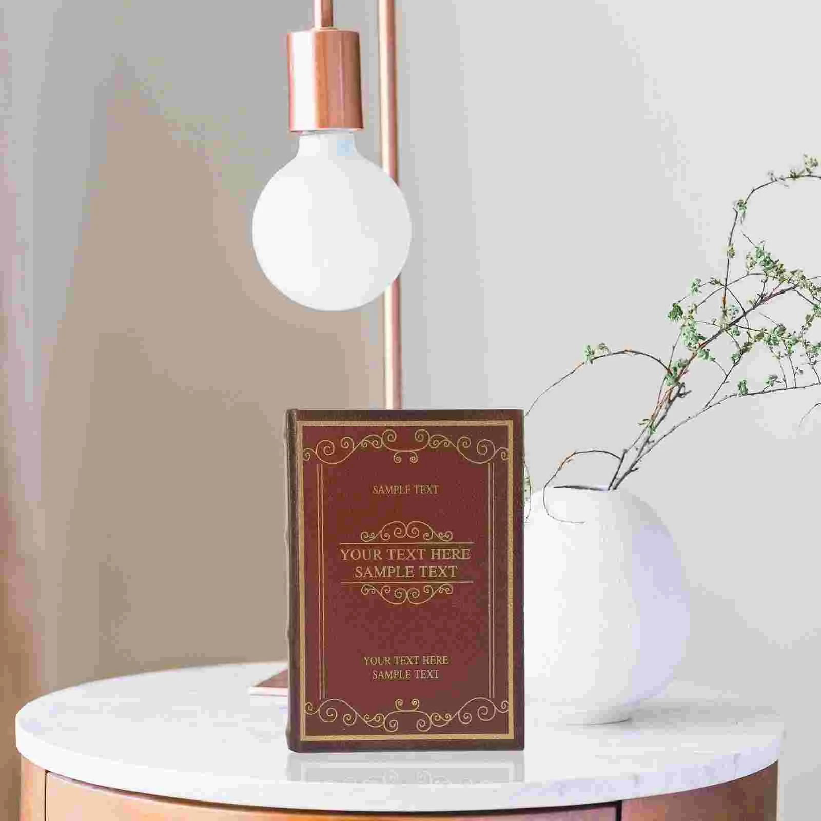 

Imitation Book Decoration Desktop Fake Books Decorative Room Display Prop Simulation Model Vintage Ornament