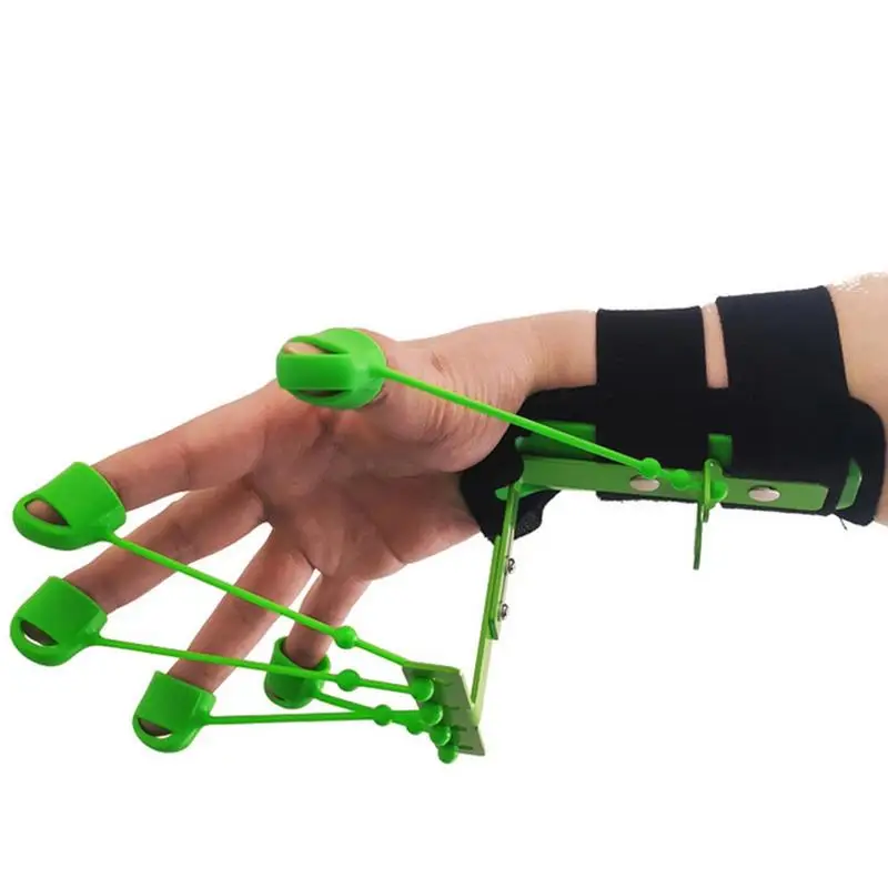 

Hand Grip Guitar Finger Exerciser Silicone Wrist Pullers Finger Trainer with Steel Bracket Fingers Rehabilitation Traning Tool
