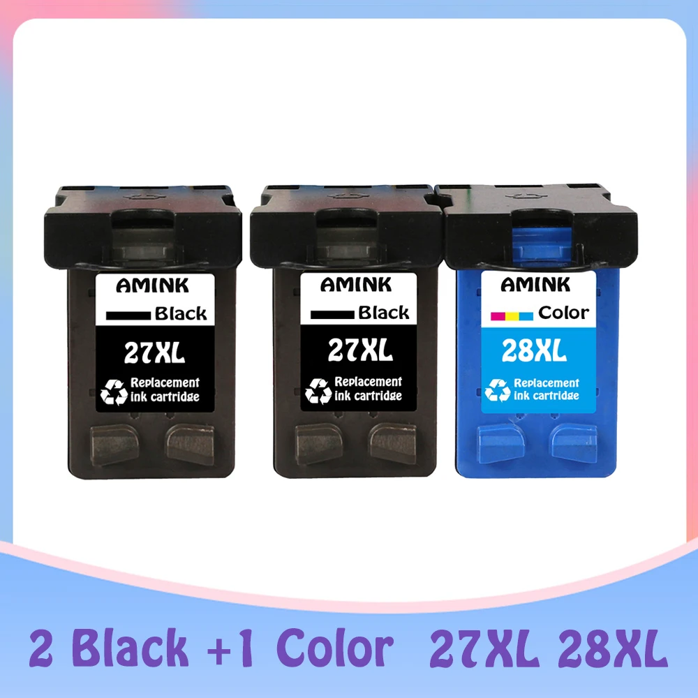 

27XL 28XL Cartridge for hp 27 28 Ink Cartridge hp27 hp28 for hp Deskjet 3320 3325 3420 3535 3550 3650 3744 Printer