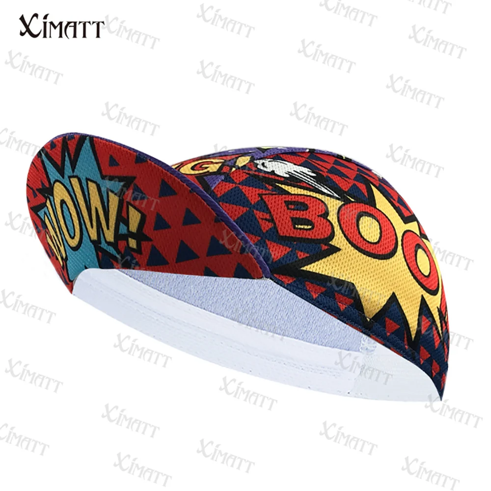 

XIMATT New Style Cycling Caps Trendy Fun Cool Prints Man Hats For Bicycle Sports Breathable Shade And Sweat-Absorbing Balaclava
