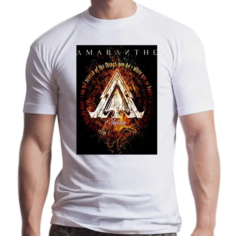 

Новая рубашка Amaranthe Hell S-3XL двухсторонняя футболка с металлическим ремешком официальная модная футболка унисекс с ремешком для мужчин и женщ...