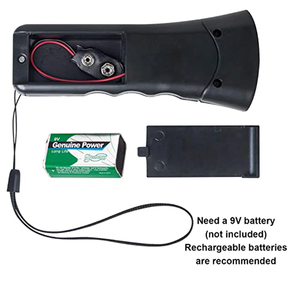 

Ultrasonic Dog Chaser Anti Barking Handheld Device Pet Anti-Barking Silencer and Trainer Indoor Outdoor Stop Barking Dog Device