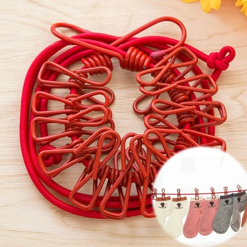 

Портативная вешалка для белья с защитой от ветра