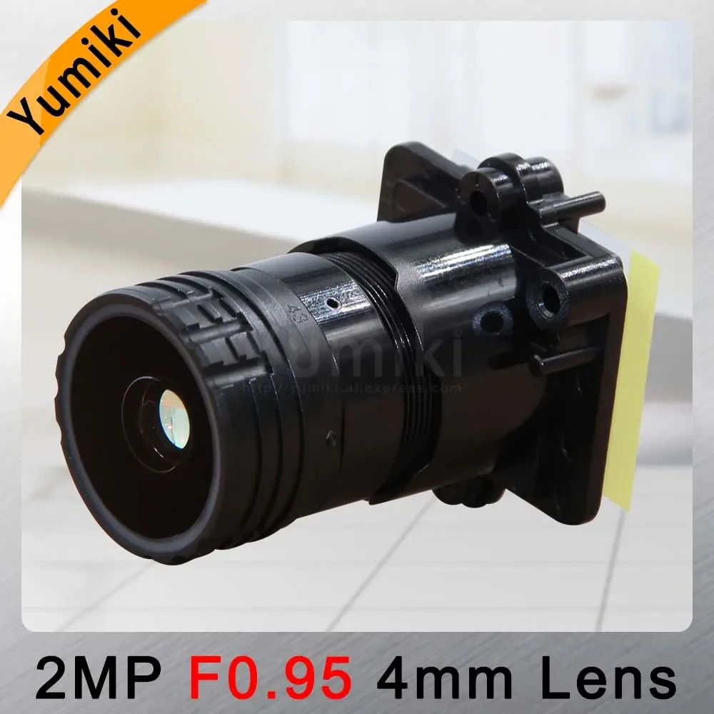 Yumiki F0.95 F1.0 4 мм фокусное расстояние 2MP 1/2 7 "специально для датчика изображения