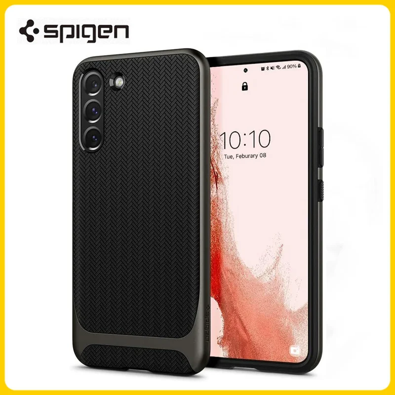 

Original Spigen Neo Hybrid Case For Samsung Galaxy S22 (6.1") Weave Pattern Cases 2 in 1 Shockproof Slim Cover