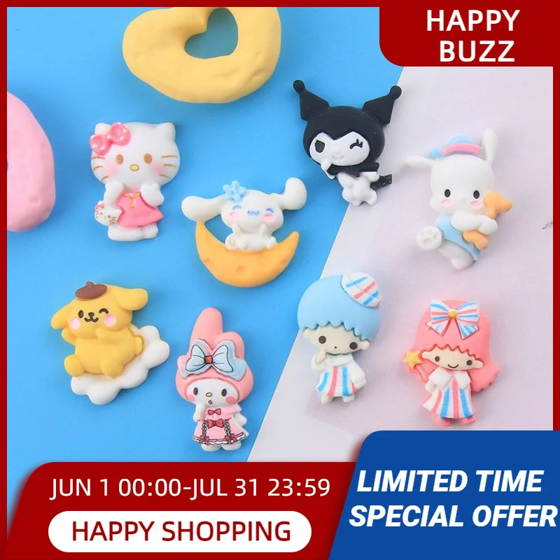 

Sanrio Cartoon Animal Mymelody Hello Kitty Diy Resin Hairpin Accessory Album Mobile Phone Shell Decoration Cream Glue Material