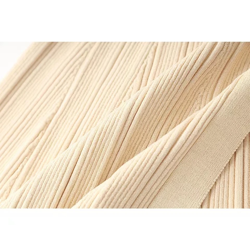 Женское трикотажное платье-годе Элегантное однобортное облегающее платье с