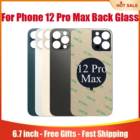 Замена заднего стекла для iPhone 12ProMax 6,7 дюйма с набором инструментов для ремонта и предварительно установленным клеем