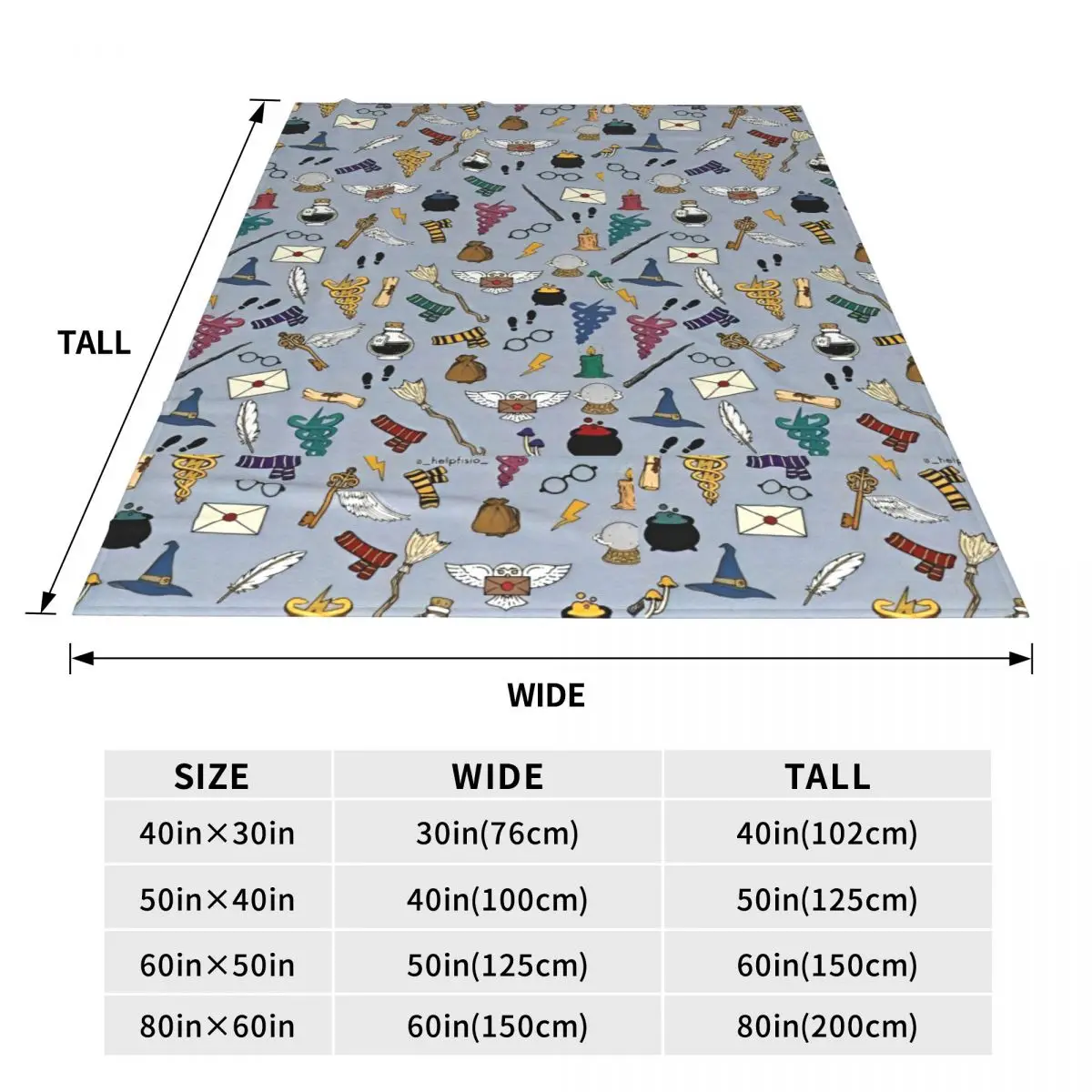 Теплое мягкое одеяло для путешествий офиса Харриса Поттера фланелевое покрывало