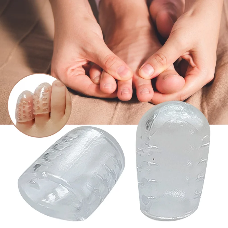 

2\10Pcs Silicone Toe Caps Anti-Friction Breathable Toe Protector Prevents Blisters Toe Caps Cover Foot Protectors Tool