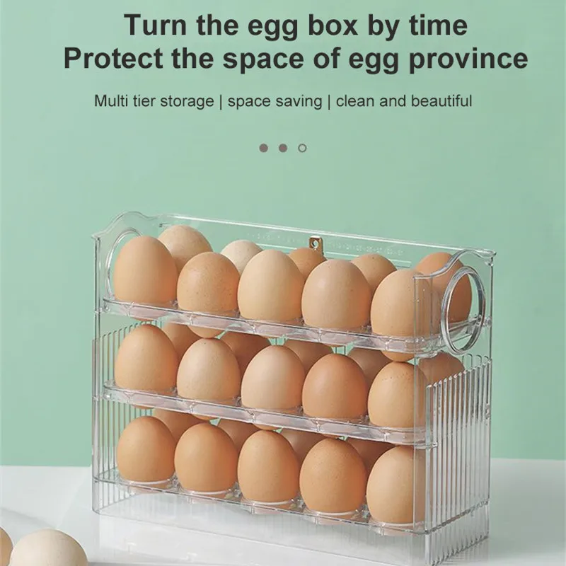 

Флип-контейнер для хранения яиц с 30 ячейками