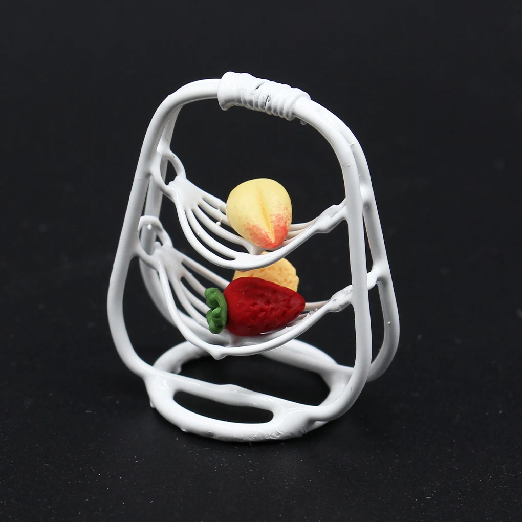 

Аксессуары для кукольного мини-домика в виде корзины, изысканные белые украшения для кукол, практичные куклы, аксессуары для домиков, украш...