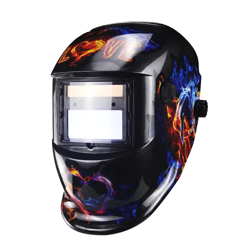 Lithium battery solar auto dimming/shading true color welding mask and helmet